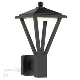 Odeon light 6655/15WL NATURE ODL24 625 черный/металл Уличный   настенный светильник IP54 LED 15W (12W SMD LED + 3W COB LED) 4000K AC85-265V BEARITZ  - 4 купить